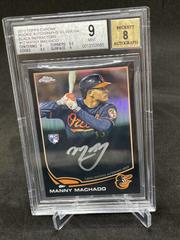 Manny Machado [Autograph Black Refractor] #12 Baseball Cards 2013 Topps Chrome Prices