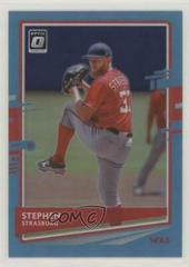 Stephen Strasburg [Carolina Blue] #100 Baseball Cards 2020 Panini Donruss Optic Prices