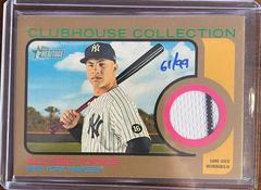 Gleyber Torres [Gold] Baseball Cards 2022 Topps Heritage Clubhouse Collection Relics Prices