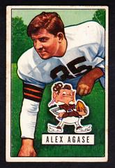 Alex Agase Football Cards 1951 Bowman Prices