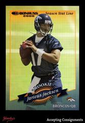 Jarious Jackson [Season Stat Line] #234 Football Cards 2000 Panini Donruss Prices