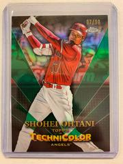 Shohei Ohtani [Green] Baseball Cards 2023 Topps Chrome in Technicolor Prices