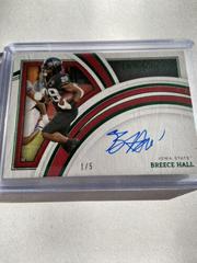 Breece Hall [Emerald] #RA-BHA Football Cards 2022 Panini Immaculate Collegiate Rookie Autographs Prices