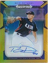 Reid Detmers [Gold Prizm] Baseball Cards 2019 Panini Prizm Draft Picks Autographs Prices
