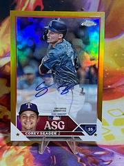 Corey Seager [Gold] #ASGA-CS Baseball Cards 2023 Topps Chrome Update All Star Game Autographs Prices