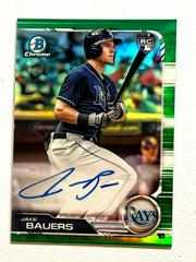 Jake Bauers [Green Refractor] #CRA-JB Baseball Cards 2019 Bowman Chrome Rookie Autographs Prices