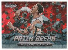 Victor Wembanyama [Red Ice] #1 Basketball Cards 2023 Panini Prizm Draft Picks Break Prices