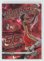 Trae Young [Red Ice] #4 Basketball Cards 2021 Panini Contenders Optic Playing the Numbers Game Prices