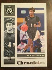 Jalen Green [Green] Basketball Cards 2021 Panini Chronicles Draft Picks Prices