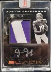 Justin Jefferson [Patch Autograph Gold] Football Cards 2020 Panini Black Prices
