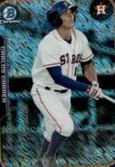 Carlos Correa [Purple Shimmer Refractor] #FFMCC Baseball Cards 2015 Bowman Chrome the Farm's Finest Minis Prices