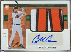 Colton Cowser [Jersey Autograph Emerald] #101 Baseball Cards 2023 Panini Three and Two Prices