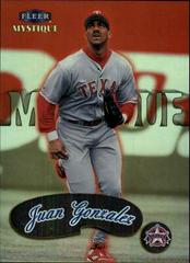 Juan Gonzalez #31 Baseball Cards 1999 Fleer Mystique Prices