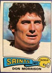Don Morrison Football Cards 1975 Topps Prices
