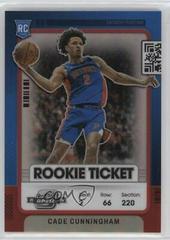Cade Cunningham [Red] #25 Basketball Cards 2021 Panini Contenders Optic Rookies Prices
