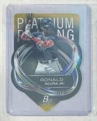 Ronald Acuna Jr. [Gold] #PPD-18 Baseball Cards 2023 Bowman Platinum Plating Die Cut Prices