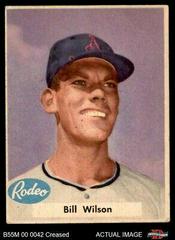 Bill Wilson [Purple Background] Baseball Cards 1955 Rodeo Meats Athletics Prices