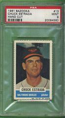 Chuck Estrada [Hand Cut] #13 Baseball Cards 1961 Bazooka Prices