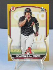 Deyvison De Los Santos [Gold] #BP-116 Baseball Cards 2023 Bowman Paper Prospects Prices