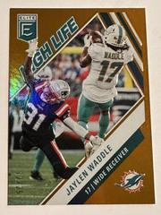 Jaylen Waddle [Gold] Football Cards 2022 Panini Donruss Elite High Life Prices