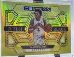 Scottie Barnes [Yellow Flood] #26 Basketball Cards 2021 Panini Obsidian Pitch Black Prices