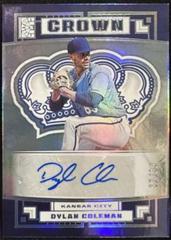 Dylan Coleman [Gold] #C-DC Baseball Cards 2022 Panini Capstone Crown Autographs Prices