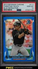 Christian Yelich [Blue Refractor] Baseball Cards 2014 Bowman Chrome Prices