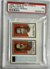 Pedro Ramos [Orlando Cepeda] Baseball Cards 1962 Topps Stamp Panels Prices