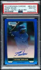 Jorge Soler [Autograph Blue Refractor] Baseball Cards 2012 Bowman Chrome Prospects Prices
