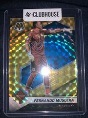 Fernando Muslera [Gold Fluorescent] Soccer Cards 2021 Panini Mosaic Road to FIFA World Cup Prices