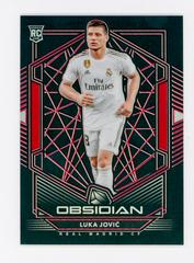 Luka Jovic [Red] Soccer Cards 2019 Panini Obsidian Prices