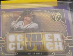 Austin Riley [Amethyst] Baseball Cards 2022 Topps Triple Threads Relics Prices