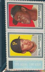 Bill Mazeroski [Elston Howard] Baseball Cards 1962 Topps Stamp Panels Prices