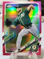 A. J. Puk [Magenta Refractor] #90 Baseball Cards 2021 Topps Chrome Prices