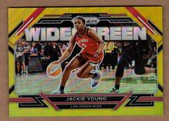 Jackie Young [Gold] #10 Basketball Cards 2023 Panini Prizm WNBA Widescreen Prices