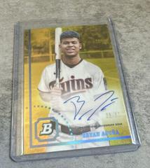 Bryan Acuna [Gold] Baseball Cards 2022 Bowman Heritage Chrome Prospect Autographs Prices