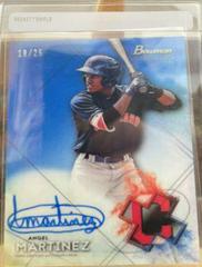 Angel Martinez [Blue Refractor] Baseball Cards 2021 Bowman Sterling Prospect Autographs Prices