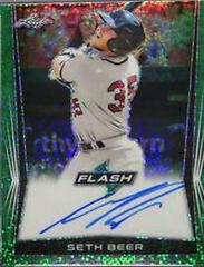 Seth Beer [Green] #BA-SB1 Baseball Cards 2018 Leaf Flash Autographs Prices