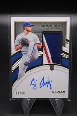 A.J. Alexy [Patch Autograph] #131 Baseball Cards 2022 Panini Immaculate Prices
