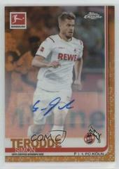 Simon Terodde [Autograph Orange Refractor] Soccer Cards 2019 Topps Chrome Bundesliga Prices