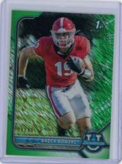 Brock Bowers [Green Shimmer] #83 Football Cards 2021 Bowman University Prices