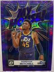 Donovan Mitchell [Purple] #10 Basketball Cards 2020 Panini Donruss Optic My House Prices
