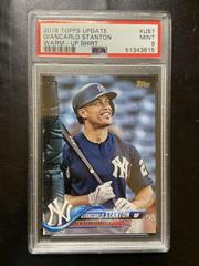 Giancarlo Stanton [Warm Up Shirt] #US7 Baseball Cards 2018 Topps Update Prices