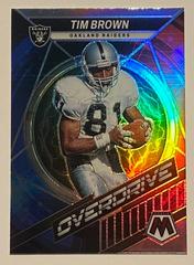 Tim Brown [Silver] #OS-12 Football Cards 2022 Panini Mosaic Overdrive Prices