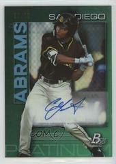 CJ Abrams [Autograph Green] Baseball Cards 2020 Bowman Platinum Top Prospects Prices