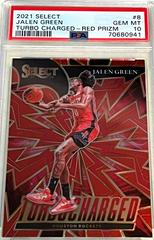 Jalen Green [Red Prizm] Basketball Cards 2021 Panini Select Turbo Charged Prices