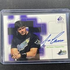 Jose Canseco #JoC Baseball Cards 1999 SP Signature Autographs Prices