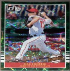 Max Scherzer [Green] #H5 Baseball Cards 2019 Panini Donruss Highlights Prices