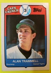 Alan Trammell [Cap'n Crunch Cereal] #12 Baseball Cards 1989 Topps Tiffany Prices