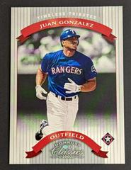 Juan Gonzalez #37 Baseball Cards 2002 Donruss Classics Prices
